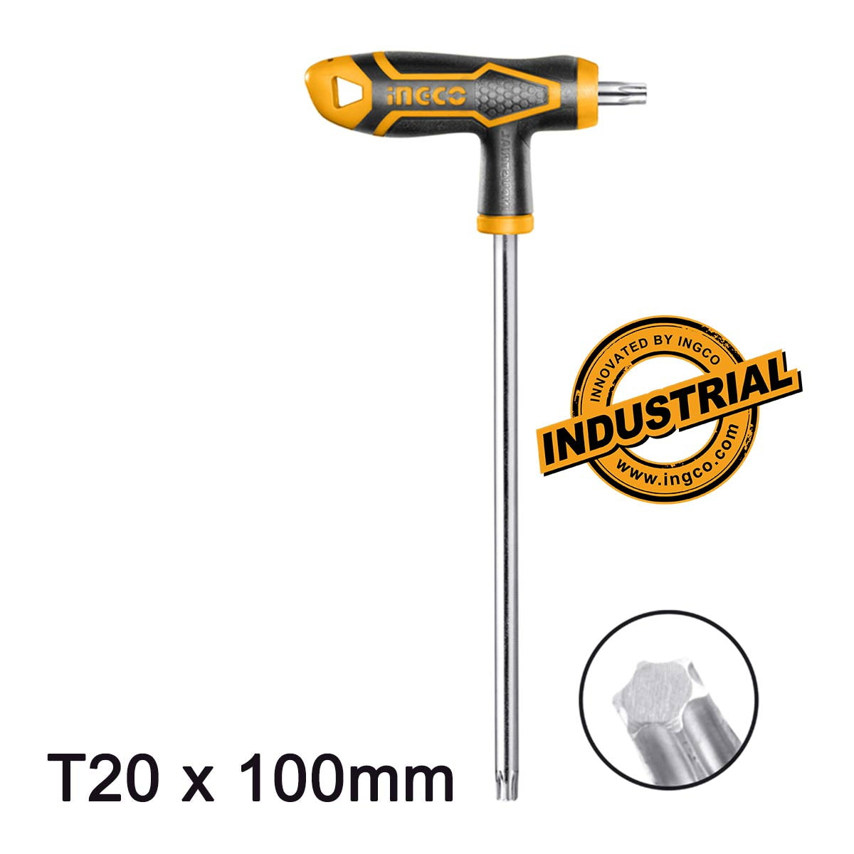 INGCO HHK15T201001 Κλειδί Torx T20 x 100mm Με Λαβή Τ