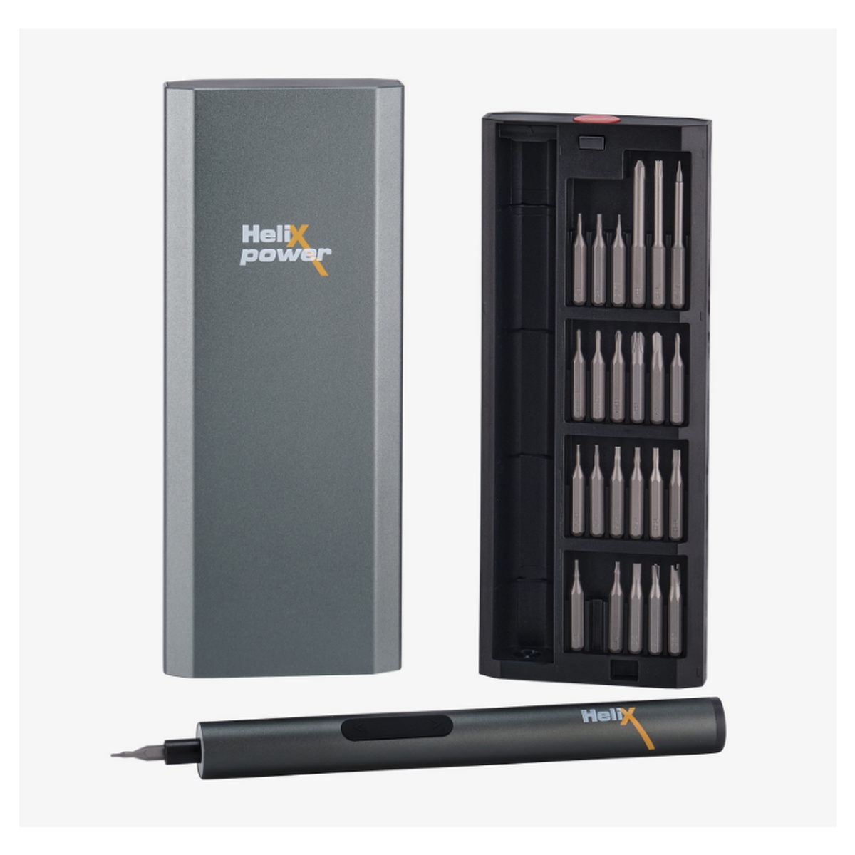 HelixPower Επαναφορτιζόμενο Κατσαβίδι Ακριβείας Mini Μπαταρίας 3.6V Σετ 24 Τεμ