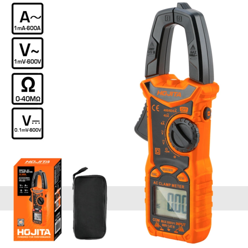 Hojita HJDM6505 Αμπεροτσιμπίδα Ψηφιακή 6000 Μετρήσεων