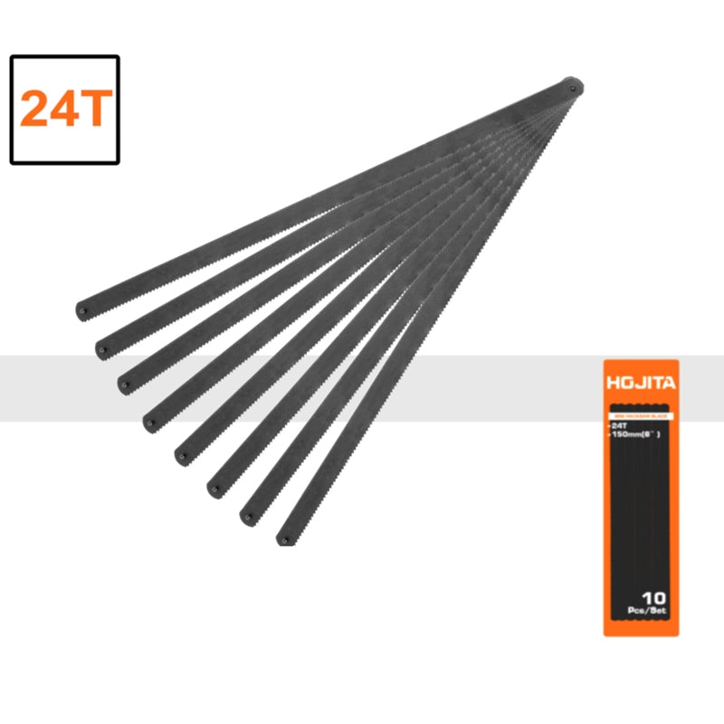 Hojita HJHB1501 Συλλογή Λάμες Πριονιού Για Ξύλο Μέταλλο Πλαστικό Mini 24TPI 150mmΣετ 10 Τεμ
