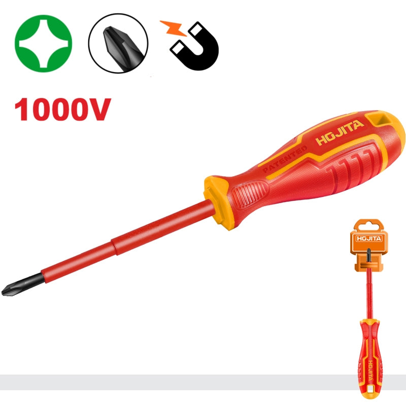 Hojita Επαγγελματικά Κατσαβίδια Ηλεκτρολόγων Με Μόνωση VDE 1000V Σταυρού (Philips)