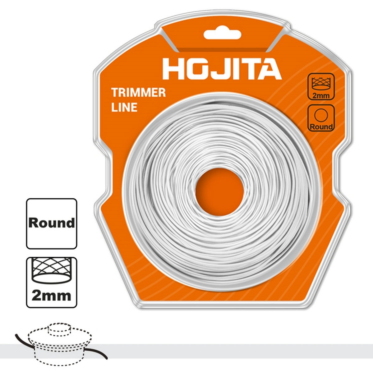 Hojita HJLS2001 Μεσινέζα Στρογγυλή 2mmx124m