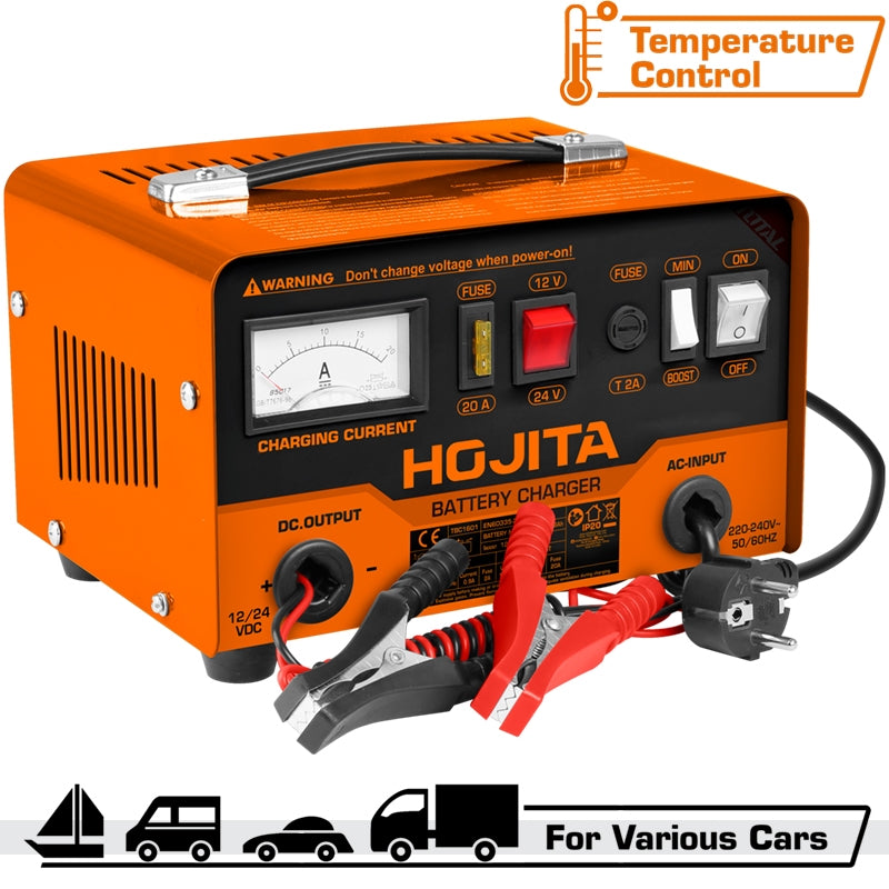 Hojita HJBY9A01 Φορτιστής Μπαταρίας Αυτοκινήτου 12/24V