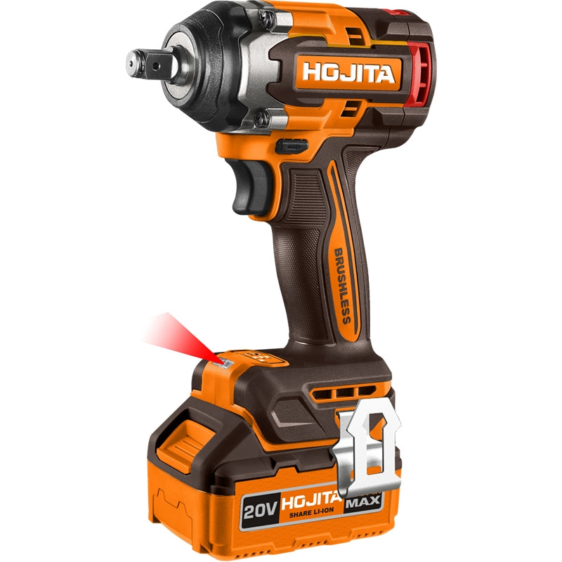 Hojita HJCD1B50 Brushless Μπουλονόκλειδο Μπαταρίας 20V Li-Ion 500Nm Με 2 Μπαταρίες 4.0Ah & Βαλίτσα