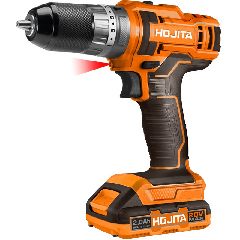 Hojita HJCDPB72E Δραπανοκατσάβιδο Κρουστικό Μπαταρίας 20V Li-Ion 45Nm Με 2 Μπαταρίες 2.0Ah & Βαλίτσα