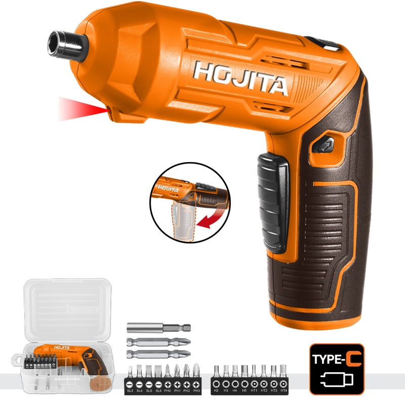 Hojita HJCV44442 Κατσαβίδι Μπαταρίας Με Ενσωματωμένη Μπαταρία 4.0V Li-Ion 1.5ΑΗ