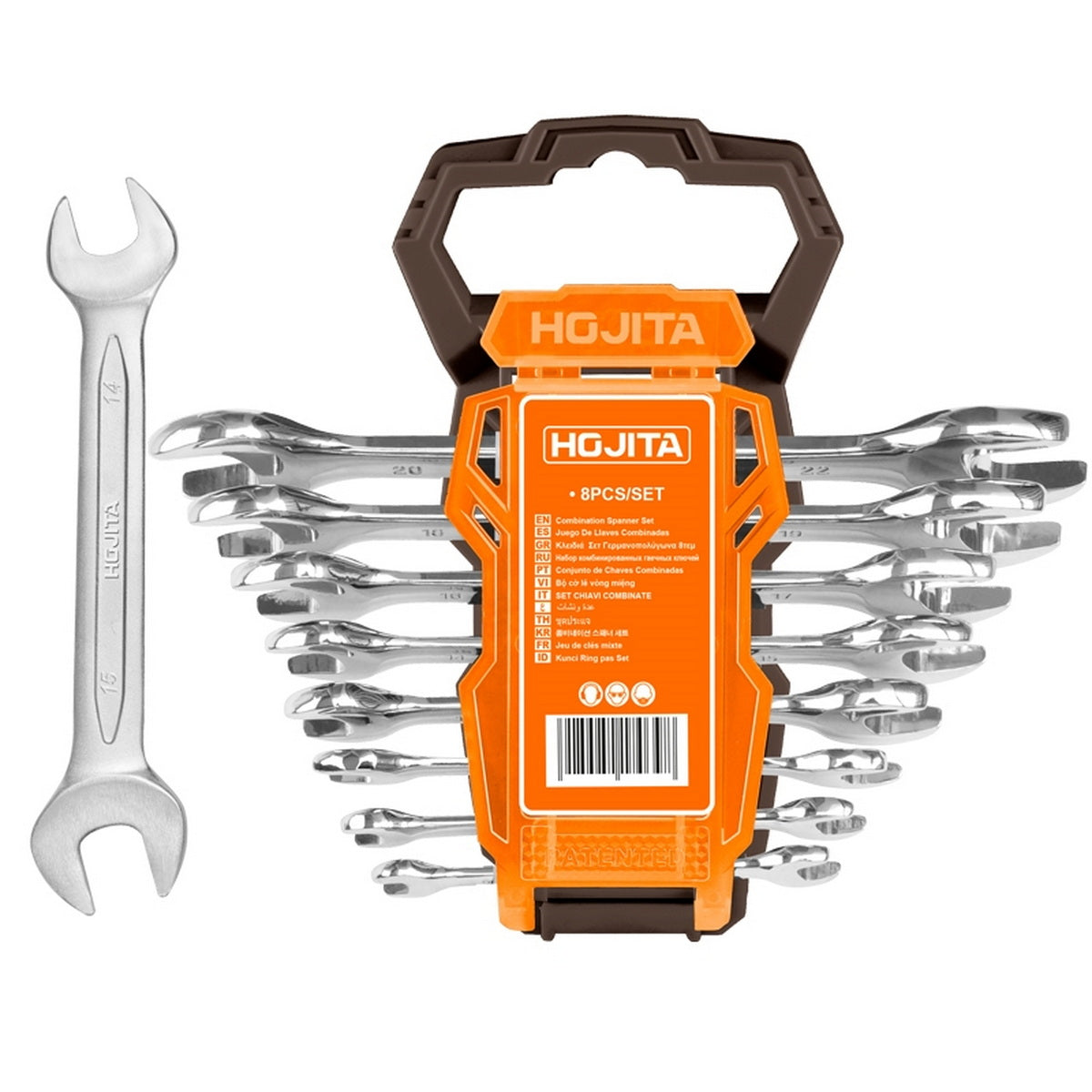 Hojita HJDS2308 Συλλογή Επαγγελματικά Κλειδιά Γερμανικά Cr-V Σετ 8 Τεμ