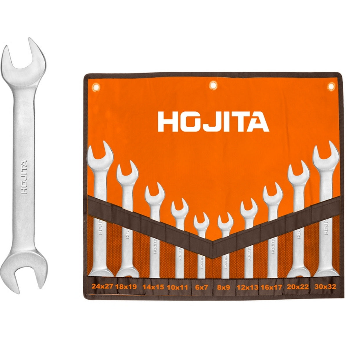 Hojita HJDS2M10 Συλλογή Επαγγελματικά Κλειδιά Γερμανικά Cr-V Σετ 10Τεμ