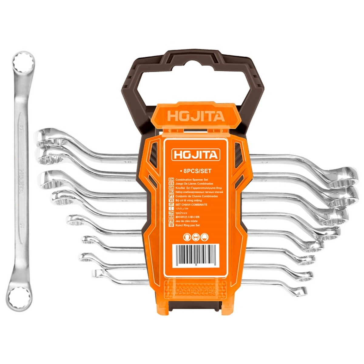Hojita HJFR3208 Συλλογή Επαγγελματικά Κλειδιά Πολύγωνα Cr-V Σετ 8 Τεμ