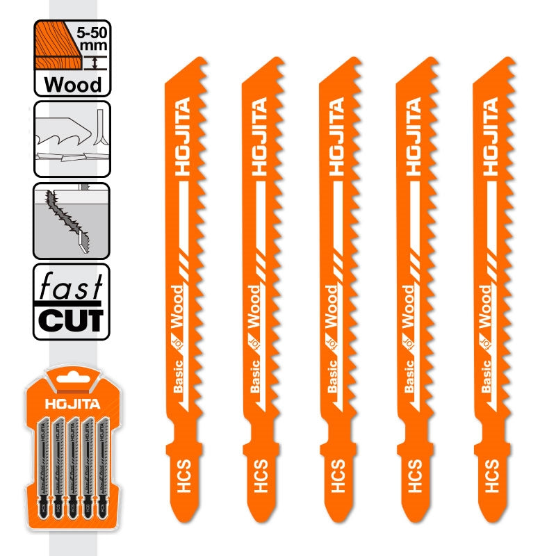 Hojita HJJB144D Λάμες Σέγας Για Ξύλο HCS 6ΤΡΙ 74mm Σετ 5 Τεμ