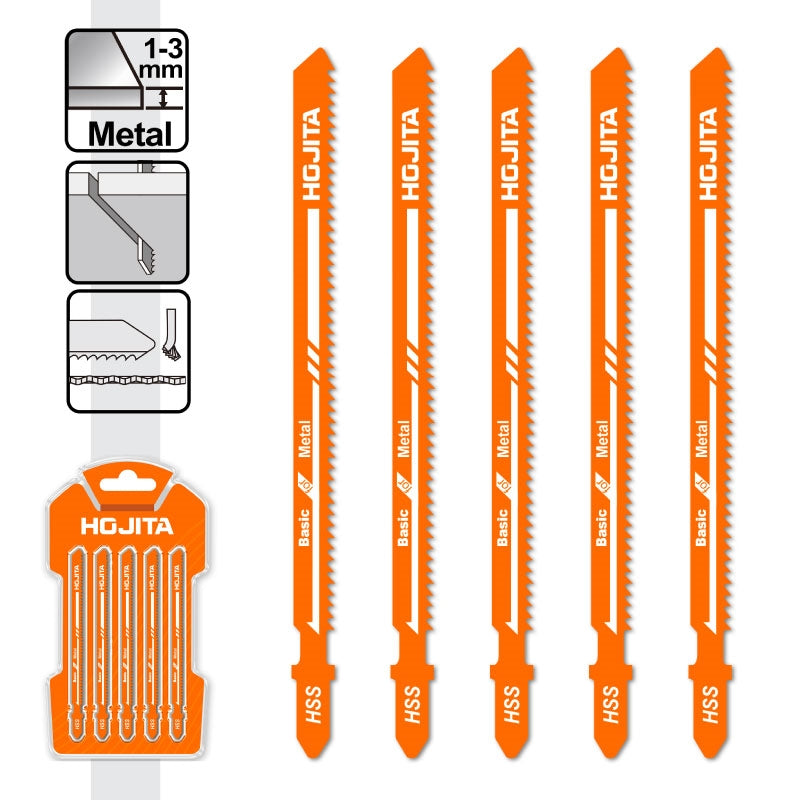 Hojita HJJB318A Λάμες Σέγας Για Μέταλλο HSS 21TPI 130mm Σετ 5 Τεμ