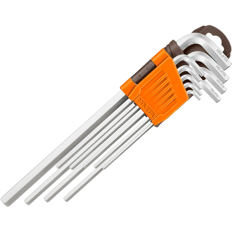 Hojita HJKH1292 Κλειδιά Allen Cr-V Πολύ Μακριά 1.5mm-10.0mm Σετ 9 Τεμ