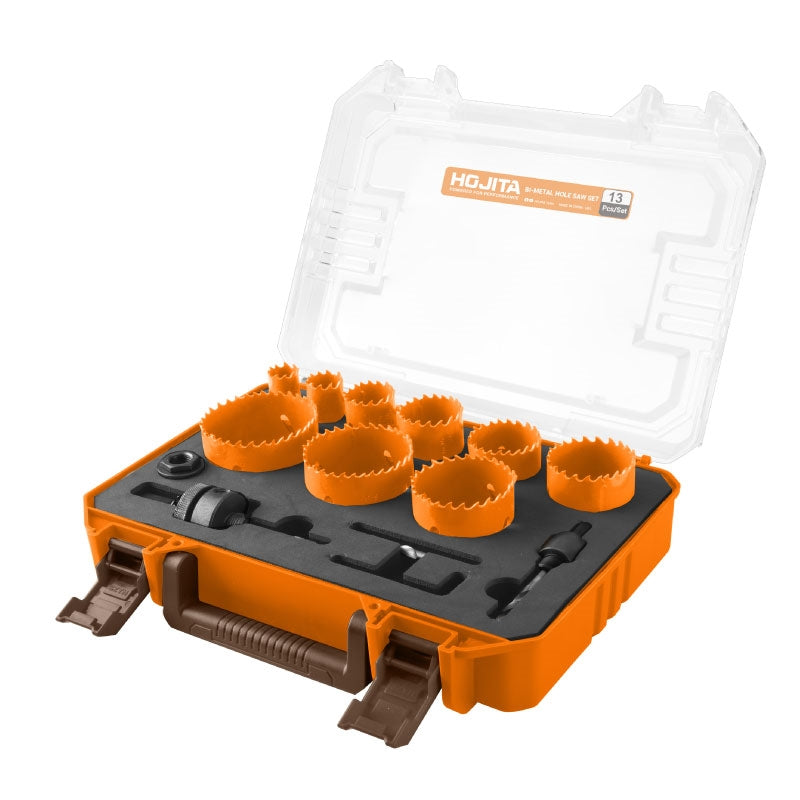 Hojita HJKJ3413 Συλλογή Ποτηροτρύπανα (Ποτηροκορώνες) HSS M3 Μετάλλων Σετ 13 Τεμ