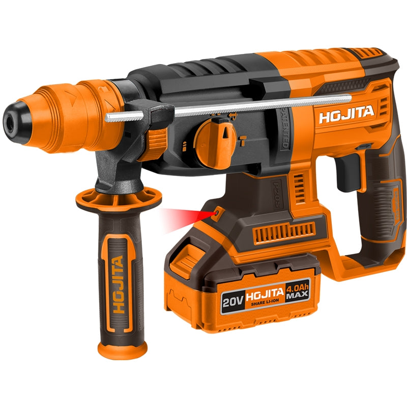 Hojita HJLM1B252 SDS Plus Brushless Πνευματικό Περιστροφικό Κρουστικό Πιστολέτο Μπαταρίας 20V Li-Ion Με Ταχυτσοκ 2 Μπαταρίες 4.0Ah & Βαλίτσα