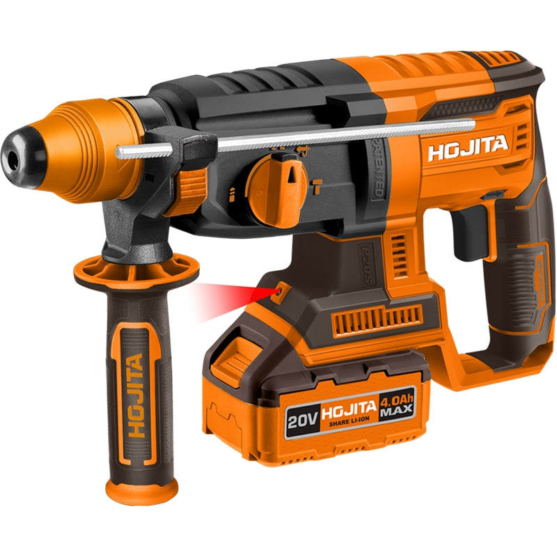 Hojita HJLM1B26 SDS Plus Brushless Πνευματικό Περιστροφικό Κρουστικό Πιστολέτο Μπαταρίας 20V Li-Ion Με 2 Μπαταρίες 4.0Ah & Βαλίτσα