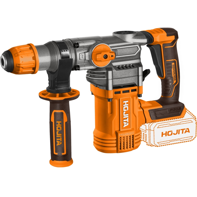 Hojita HJLM1B28 SDS Plus Brushless Πνευματικό Περιστροφικό Κρουστικό Πιστολέτο Μπαταρίας 20V Li-Ion 28J SOLO