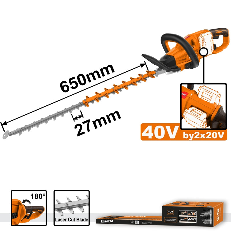 Hojita HJLYP542 Brushless Ψαλίδι Μπορντούρας Μπαταρίας 40V Li-Ion 650mm SOLO