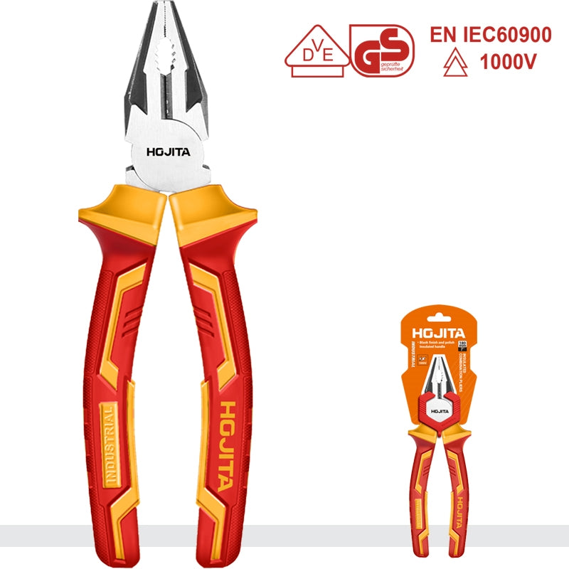 Hojita HJPL1937 Πένσα Ηλεκτρολόγων Με Μόνωση VDE 1000V Cr-V 7" 180mm