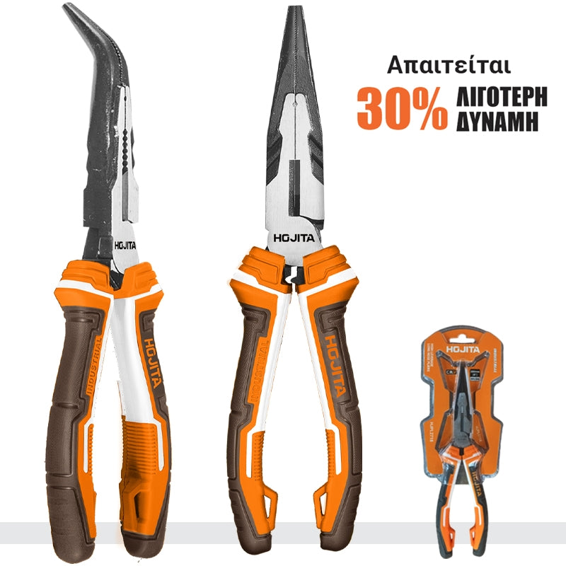 Hojita HJPL4716 Μυτοτσίμπιδο Κυρτό (Στραβοτσίμπιδο) Cr-V 6" 160mm