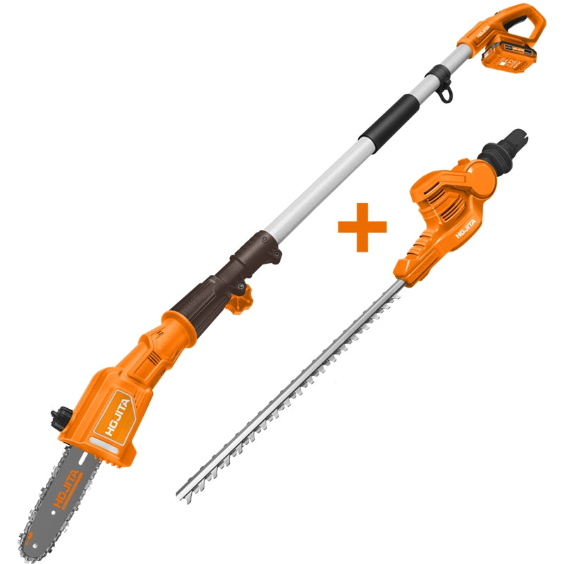 Hojita HJPTSP162 Τηλεσκοπικό Αλυσοπρίονο (Κονταροπρίονο) & Ψαλίδι Μπορντούρας Μπαταρίας 20V Li-Ion 460mm Με 2 Μπαταρίες 2.0Ah