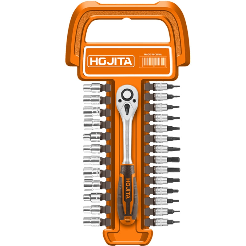 Hojita HJST2271 Συλλογή Μύτες Μανέλα 1/4" CrV Σετ 27 Τεμ