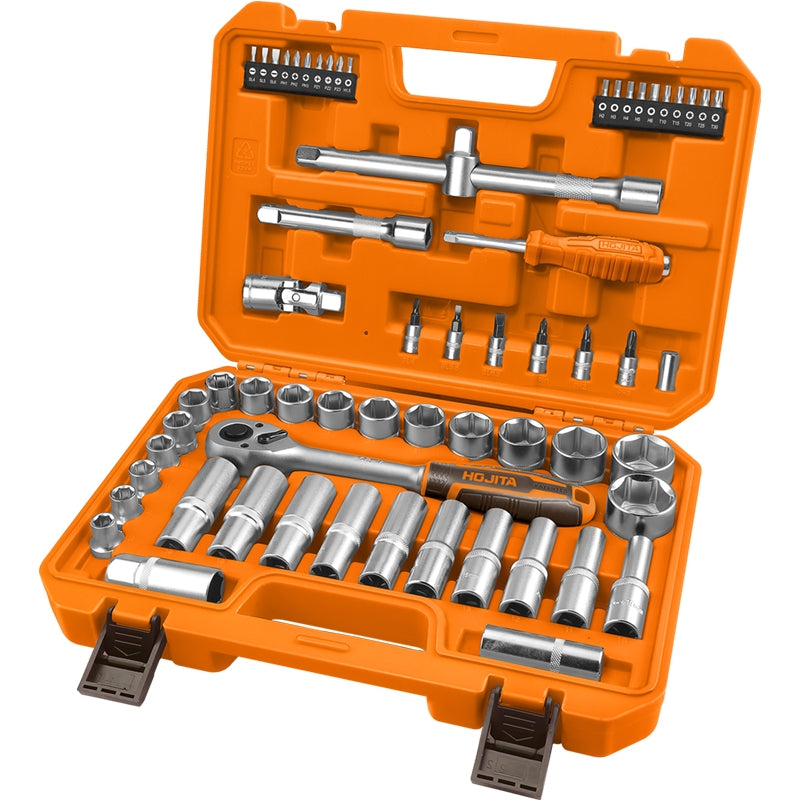 Hojita HJST2D460 Συλλογή Καρυδάκια Μύτες Μανέλα 1/2" CrV Σετ 60 Τεμ