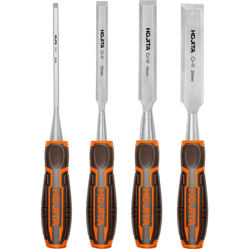 Hojita HJWC2204 Συλλογή Σκαρπέλα Cr-V 140mm Σετ 4 Τεμ