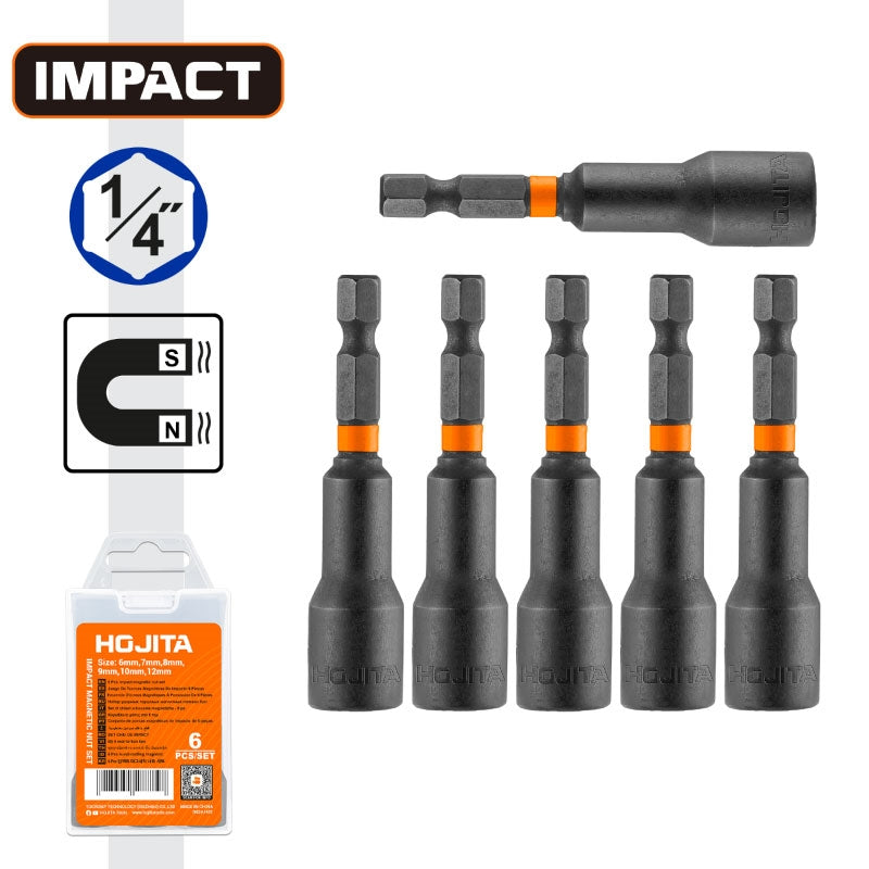 Hojita HJWR2B06 Συλλογή Μαγνητικό Καρυδάκι 6-12mm Σετ 6 Τμχ.