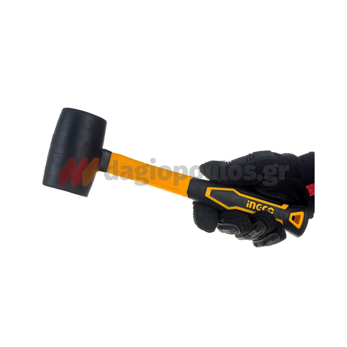 INGCO HRUH8216 Ματσόλα Συναρμολόγησης Λαστιχένια Με Fiberglass Λαβή 450gr