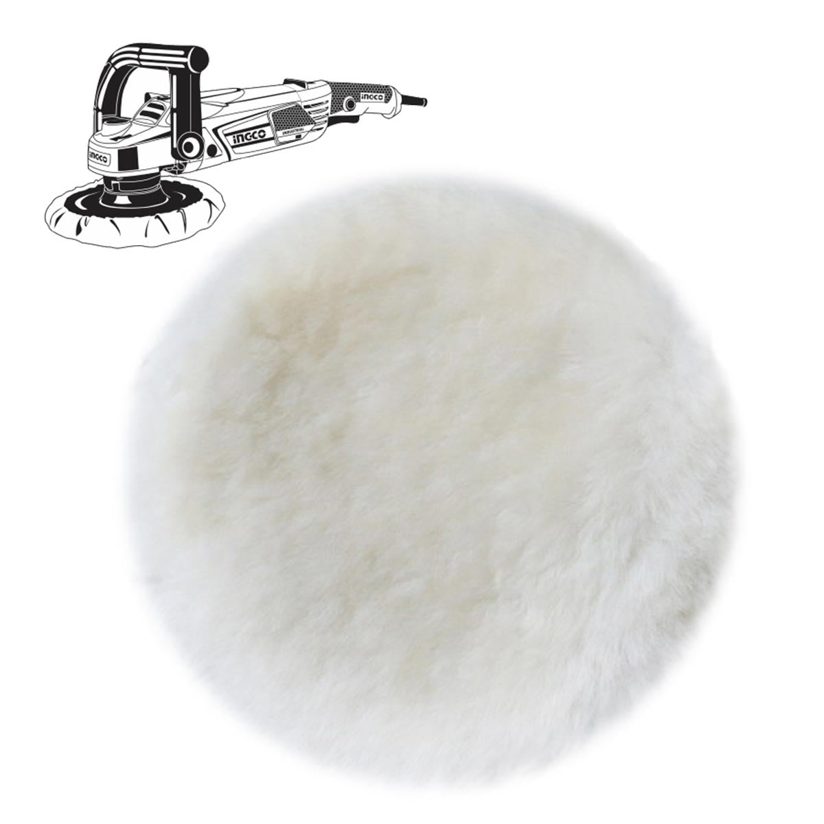 INGCO APB0111801 Γούνα Γυαλίσματος - Στίλβωσης 180mm
