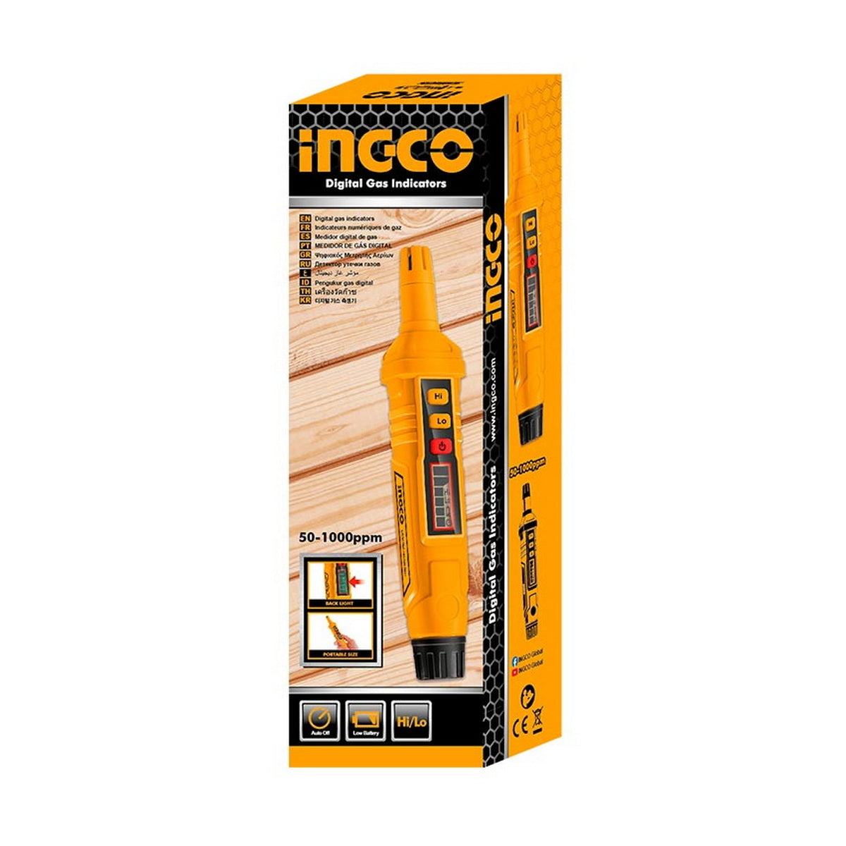 INGCO HETGA23 Ανιχνευτής Διαρροής Αερίων Τύπου Στυλό