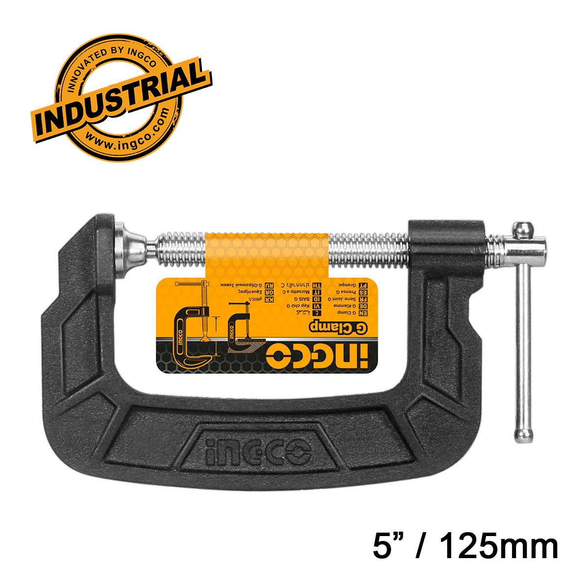 INGCO HGC0105 Επαγγελματικός Σφιγκτήρας Τύπου G 5" 125mm