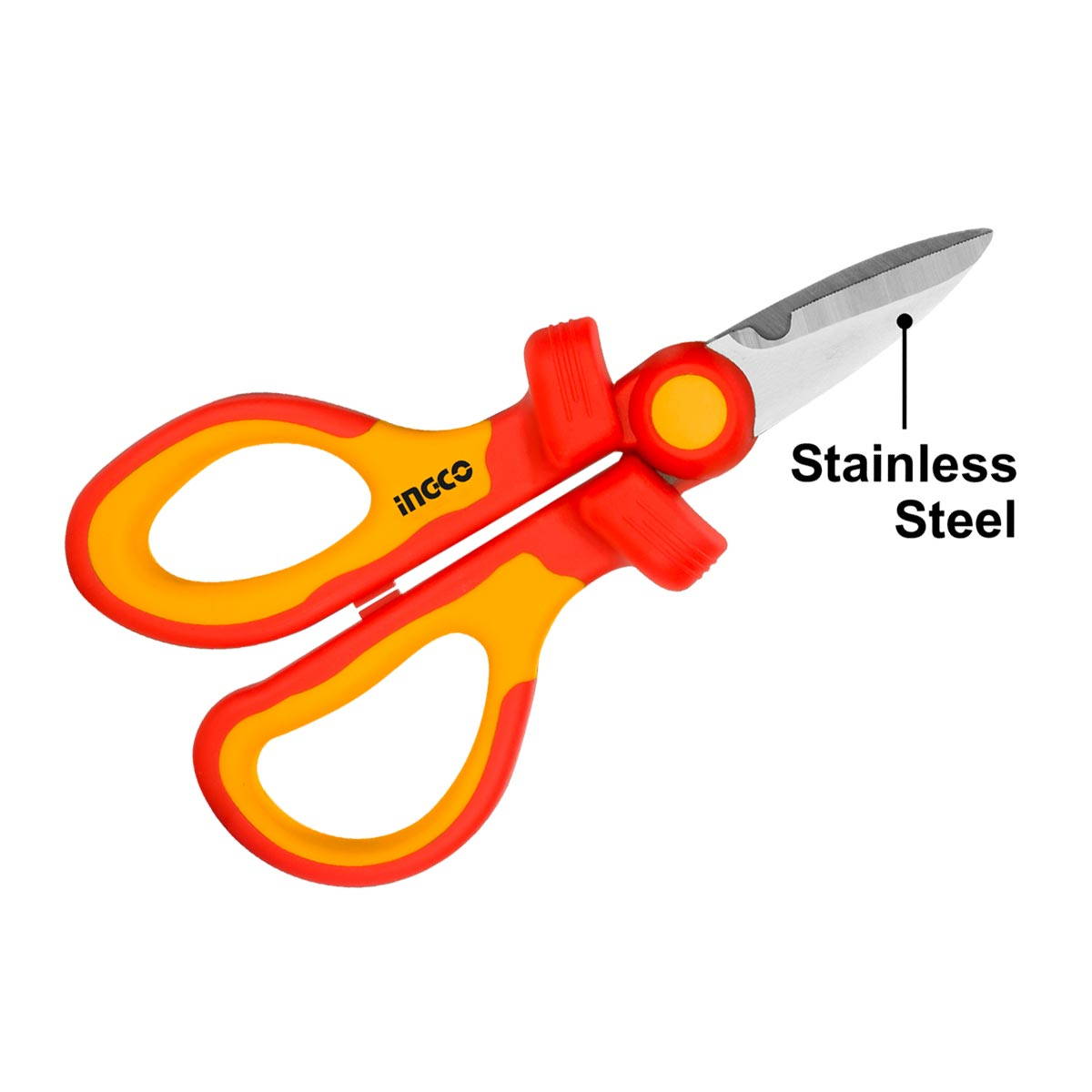 INGCO HISS1601 Ψαλίδι Ηλεκτρολόγων Με Μόνωση VDE 1000V VDE Crv 160mm