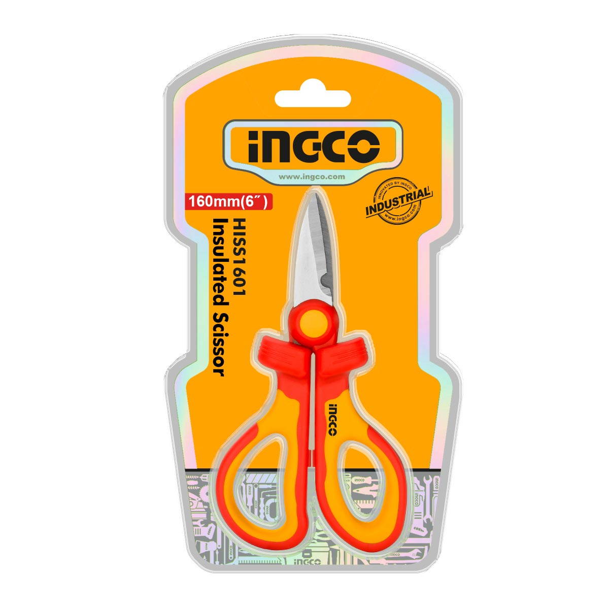 INGCO HISS1601 Ψαλίδι Ηλεκτρολόγων Με Μόνωση VDE 1000V VDE Crv 160mm