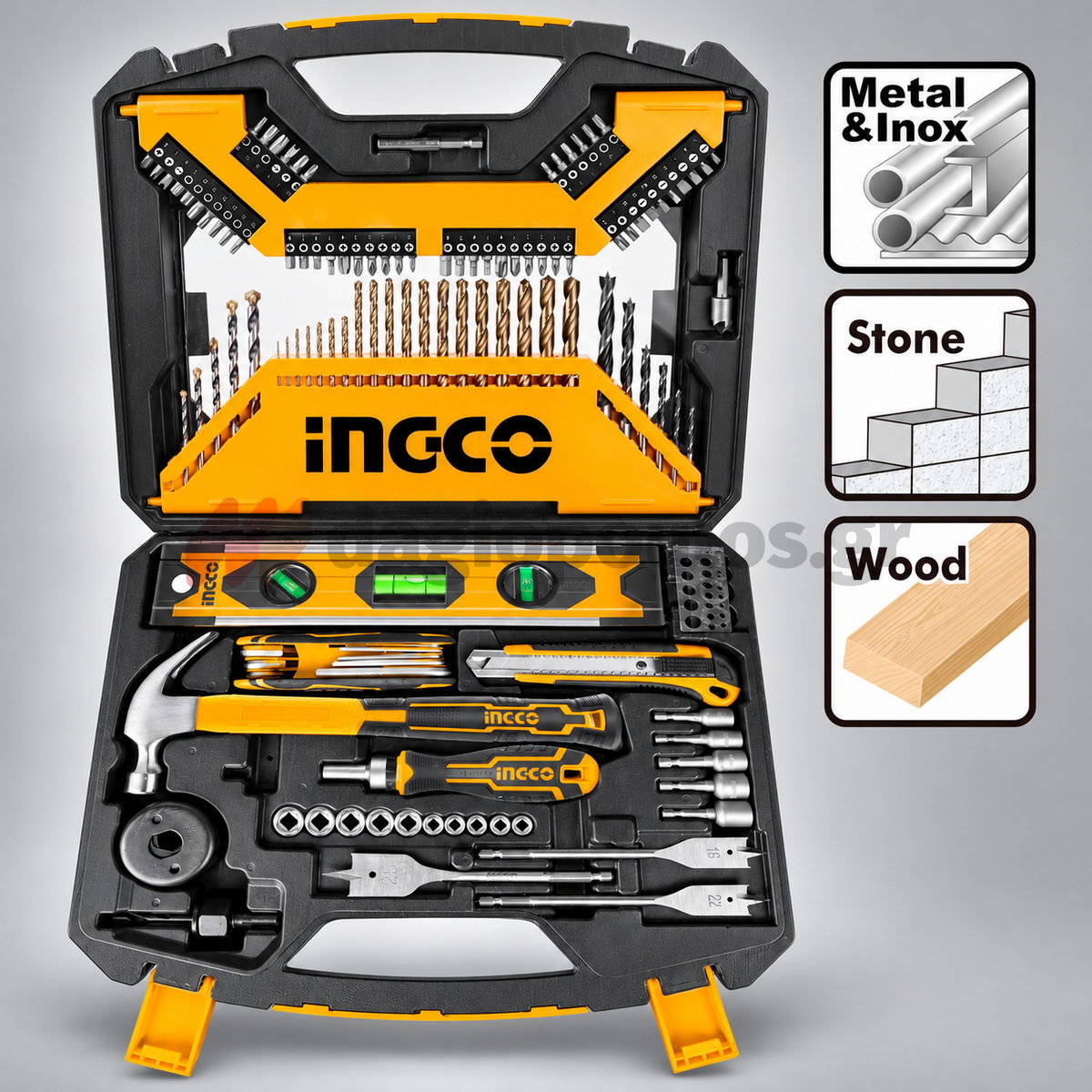 Ingco HKTAC011201 Βαλίτσα με 120 Εργαλεία