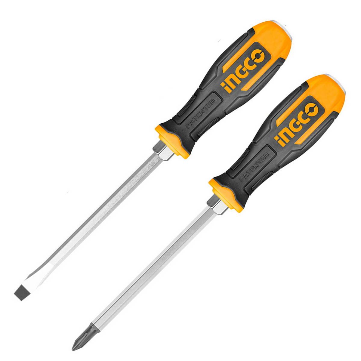 INGCO HSGT680208 Κατσαβίδι Περαστό (Χτυπητό) Σετ 2 τεμ.