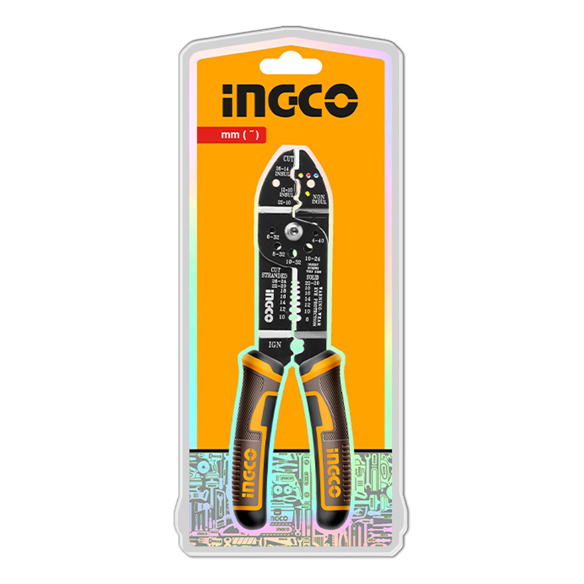 INGCO HWSP851 Πρέσα Ακροδεκτών Απογυμνωτής Καλωδίων 215mm
