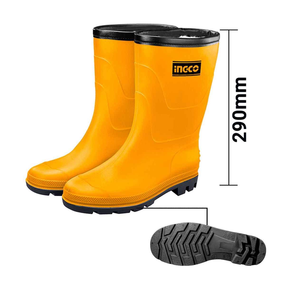 INGCO SSH112L Γαλότσες με Επένδυση