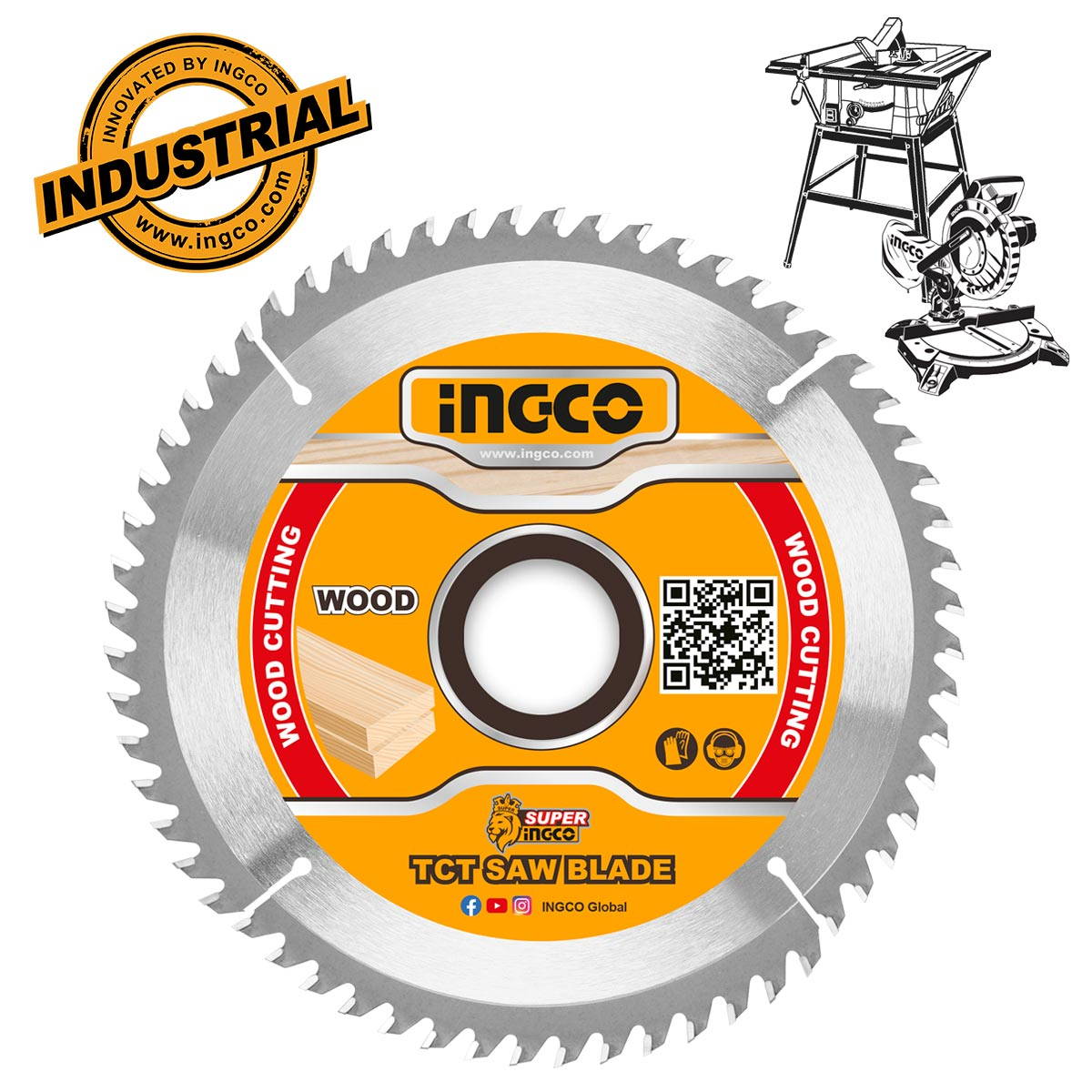 Ingco TSB125423 Δίσκος Κοπής Ξύλου 254mm