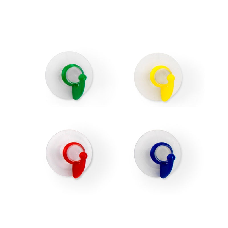 Inofix 1207-0 Γάντζος Κρεμάστρα Με Βεντούζα Διαφανής Σετ 4 Τεμ