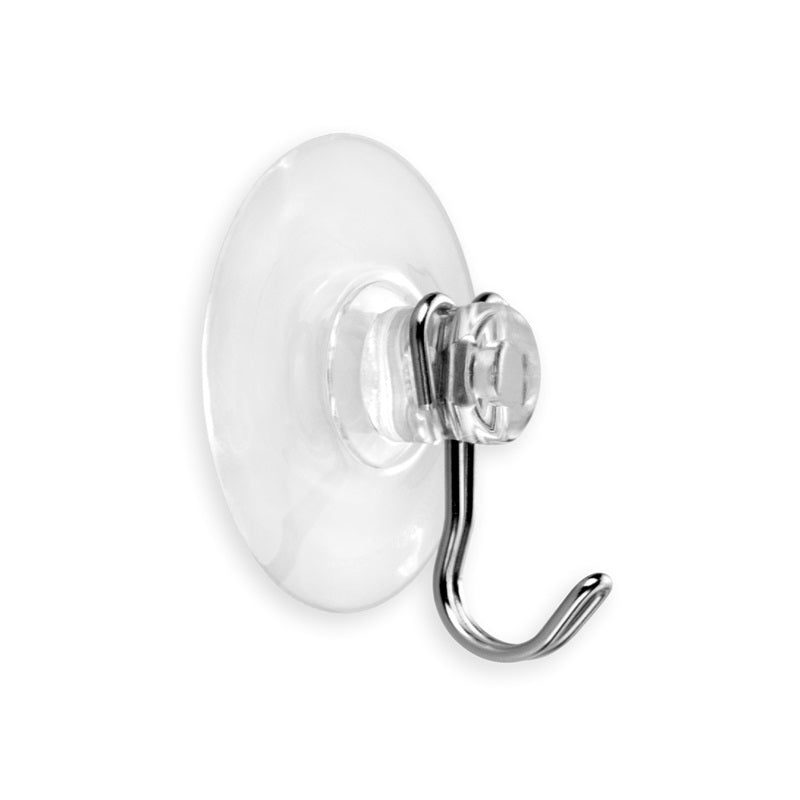 Inofix 1218-1 Γάντζος Κρεμάστρα Με Βεντούζα Διαφανής Σετ 2 Τεμ