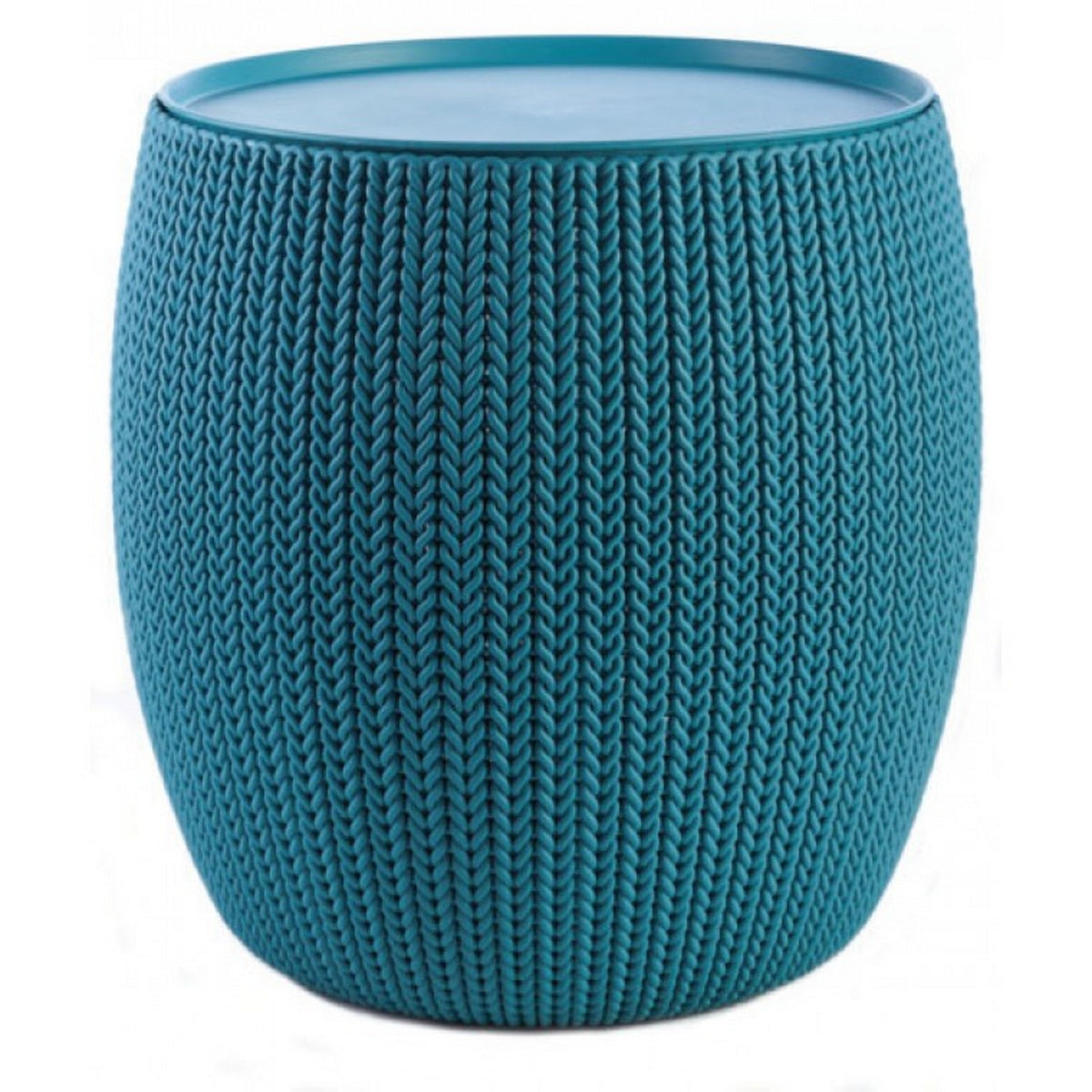 Keter Cozy Knit Τραπεζάκι Κήπου Βεράντας 40.6x41.4cm ΜΠΛΕ ΑΝΟΙΚΤΟ