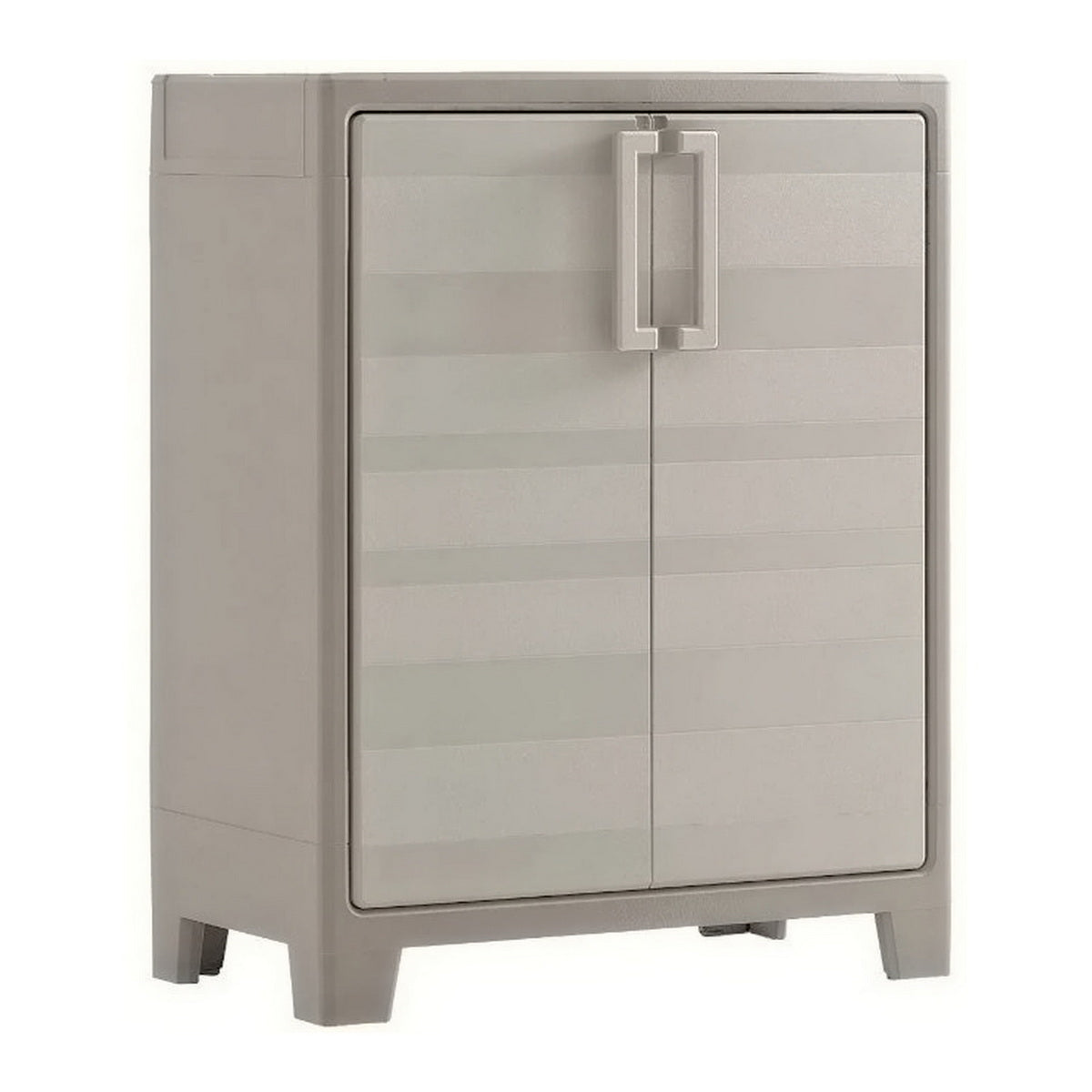 Keter Gulliver Base Ντουλάπα Δίφυλλη Χαμηλή Με 2 Ράφια Μπεζ