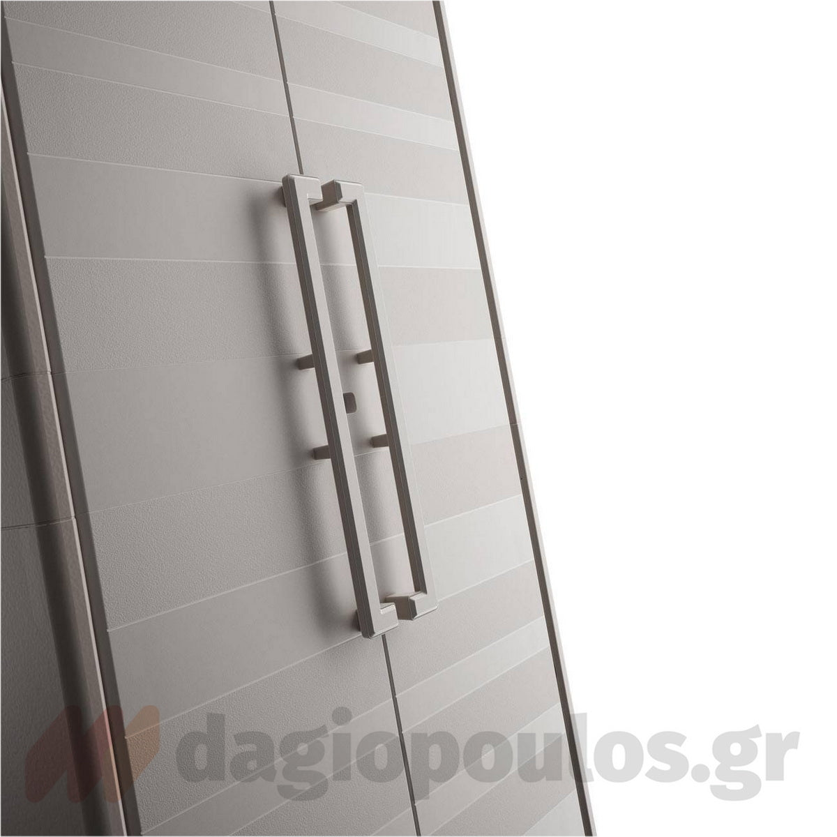 Keter Gulliver Tall Ντουλάπα Δίφυλλη Ψηλή Με 4 Ράφια Μπεζ