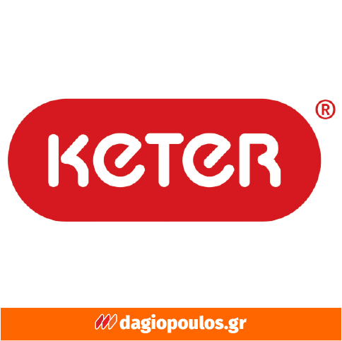 Keter Detroit High Multipurpose XL Ντουλάπα Δίφυλλη Ψηλή Με 2 Ράφια & Χώρισμα Μαύρη