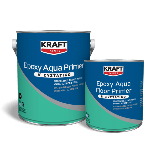 Kraft Epoxy Floor Primer Aqua Εποξειδικό Αστάρι 2 Συστατικών Νερού ΓΚΡΙ