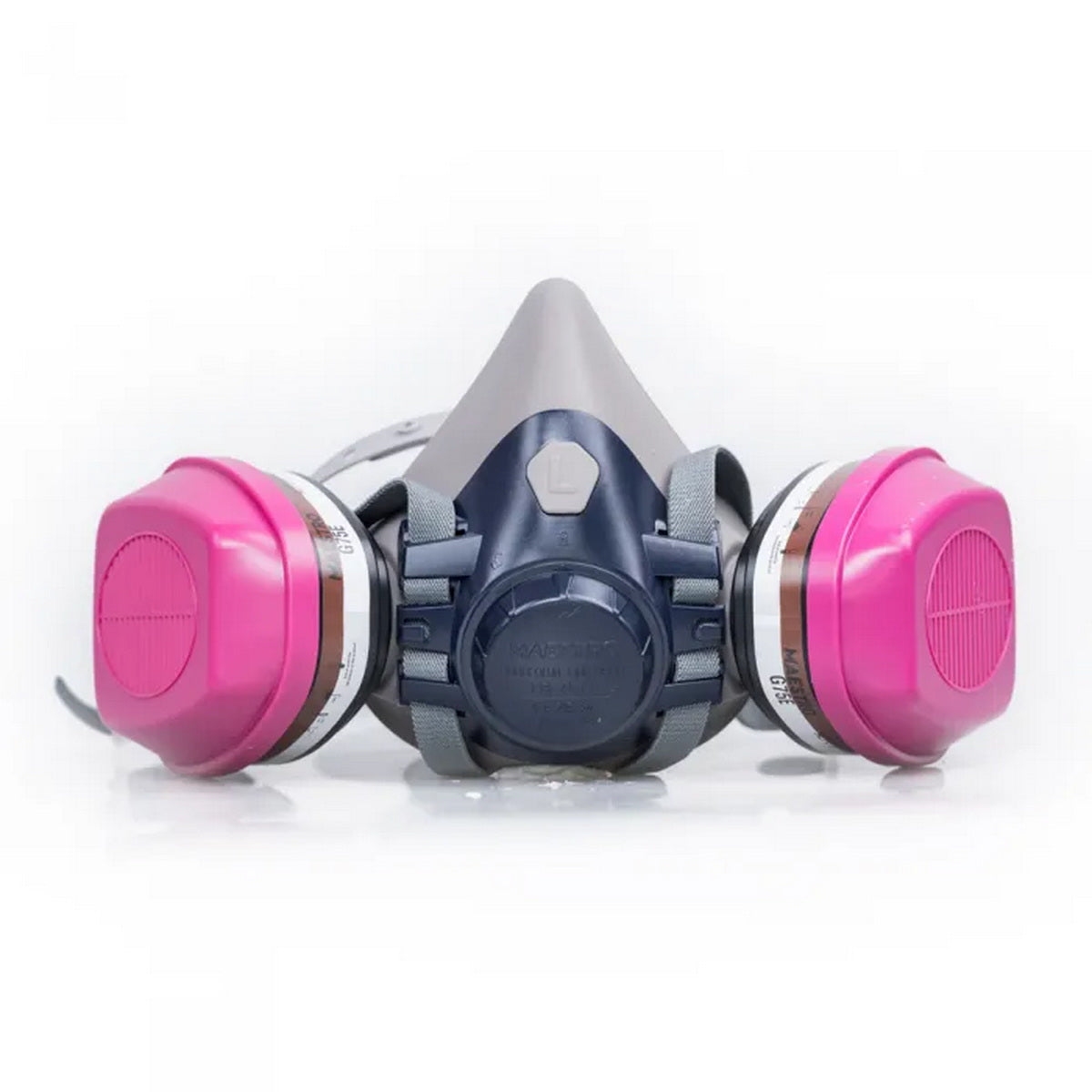 Maestro FR-7511 Μάσκα Αναπνοής Διπλού Φίλτρου – Σιλικόνη Μισού Προσώπου Με 2 Φίλτρα