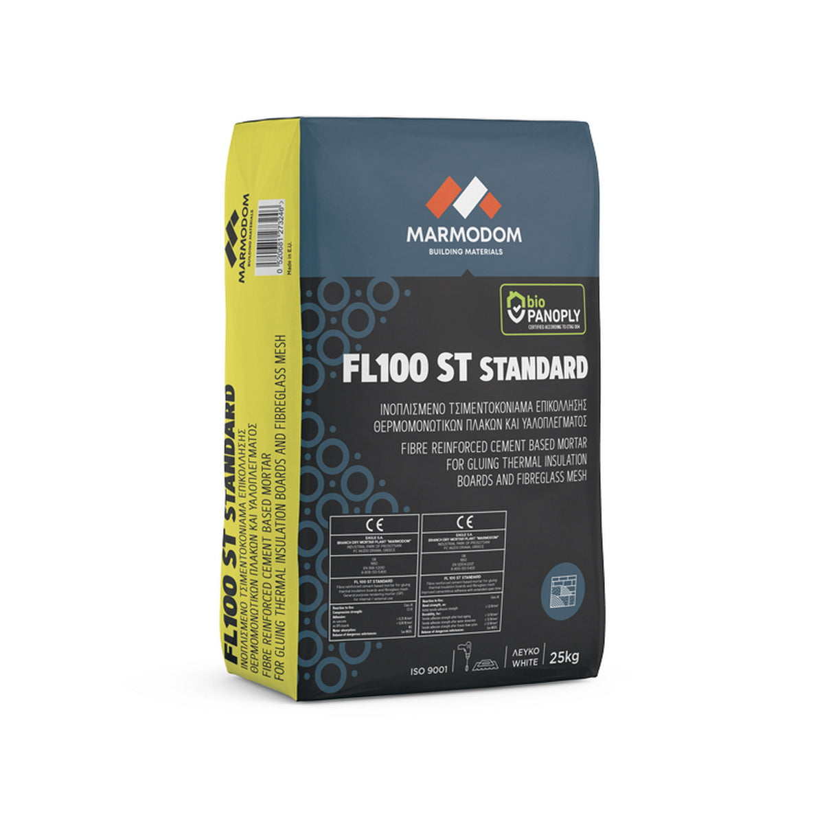 Marmodom FL100 ST Standard Ινοπλισμένη Κόλλα Θερμομονωτικών Πλακών ΛΕΥΚΗ