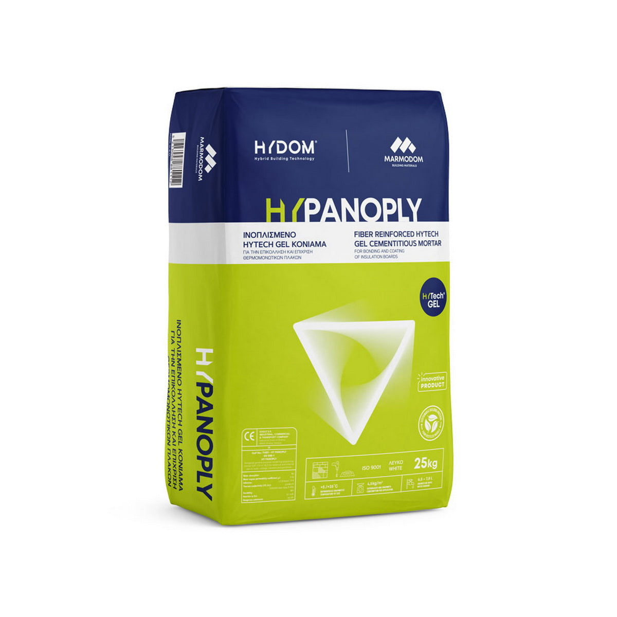 Marmodom HY Panoply Gel Ινοπλισμένο Τσιμεντοειδές Κονίαμα Συγκόλλησης Θερμομονωτικών Πλακών & Υαλοπλέγματος ΛΕΥΚΟ