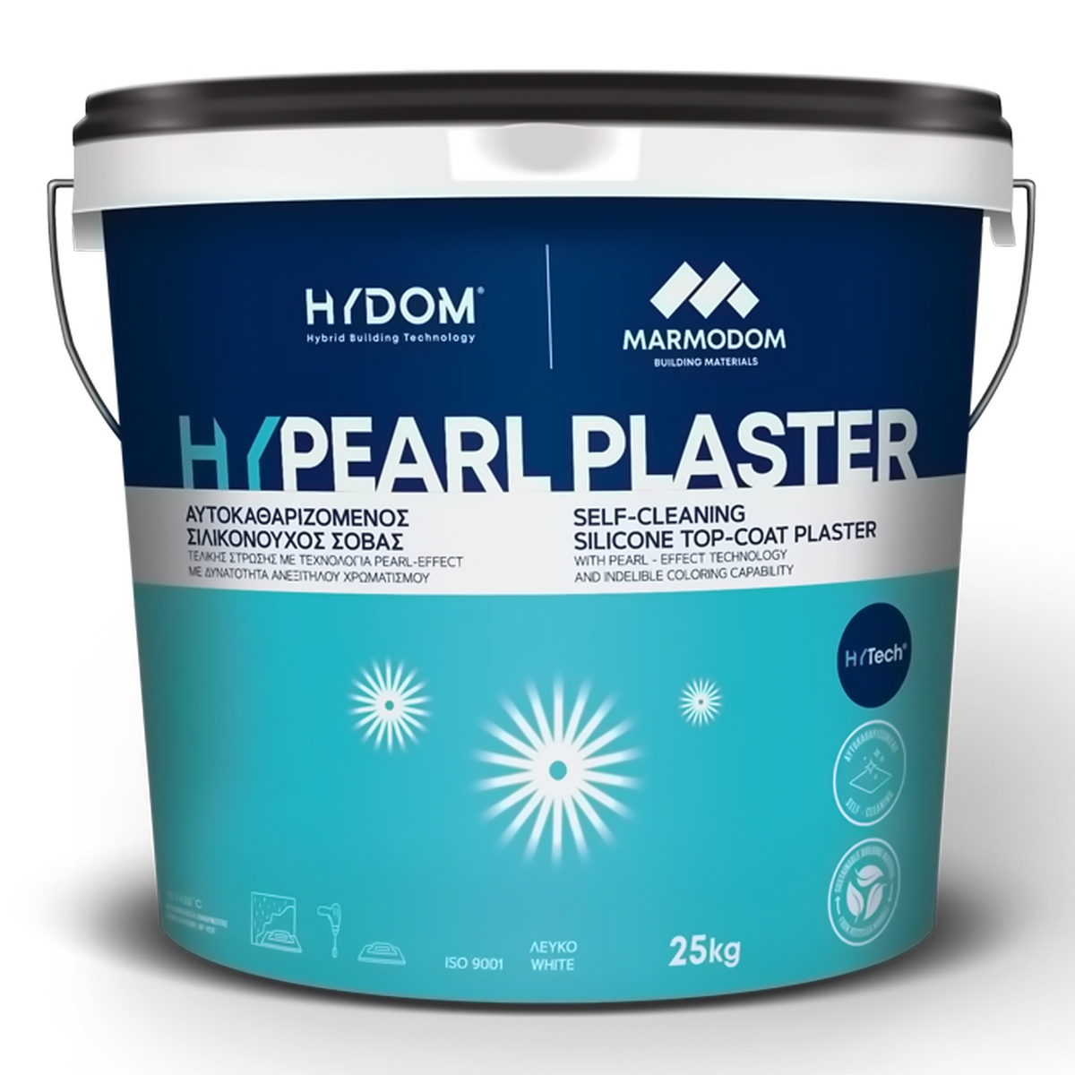 Marmodom HY Pearl Plaster Υβριδικός Αυτοκαθαριζόμενος Σιλικονούχος Τελικός Σοβάς Θερμοπρόσοψης Graffiato
